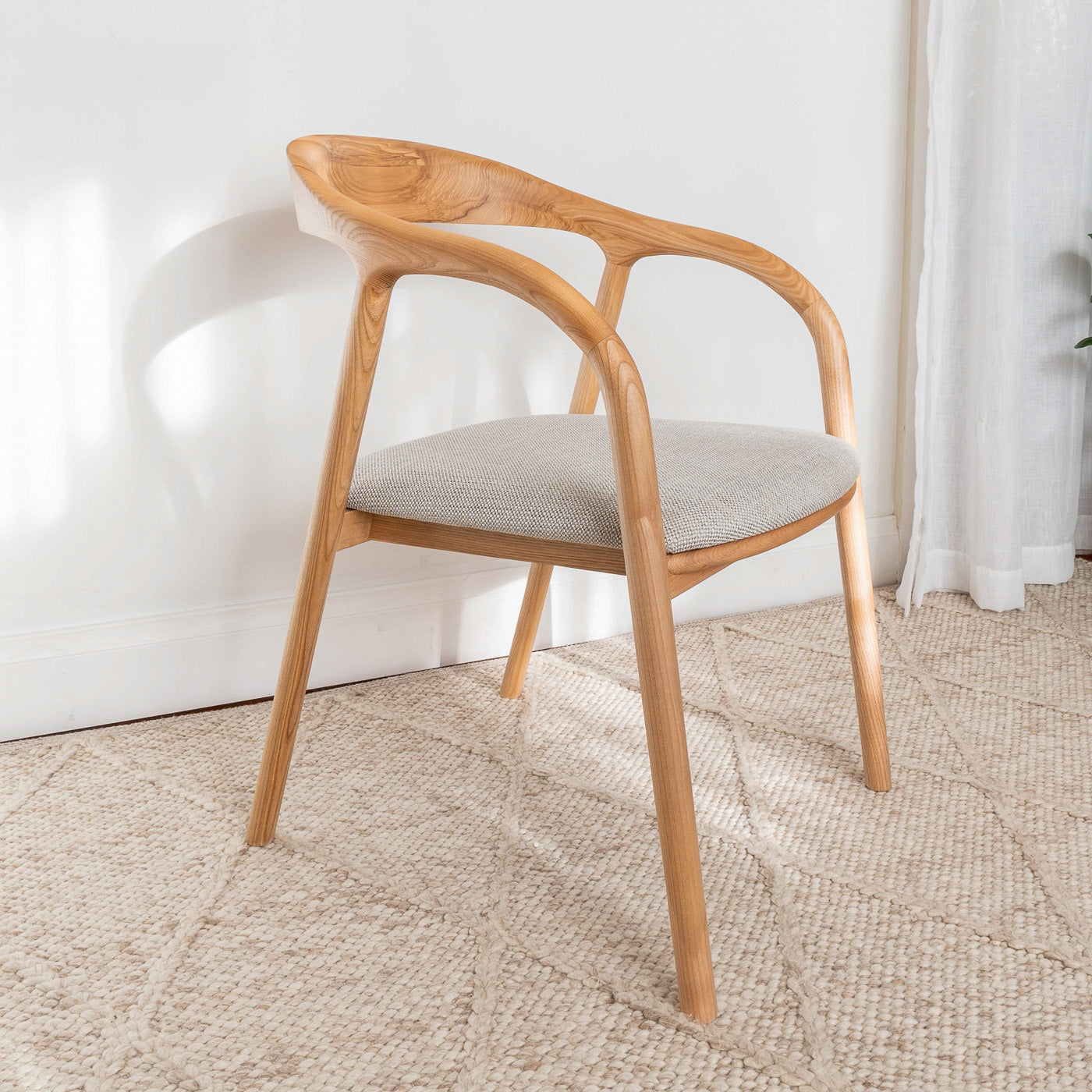Njord Solid Ash Dining Arm Chair