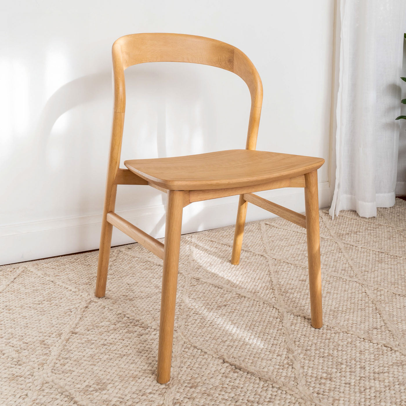 Freya Solid American Oak Hardwood Dining Chair