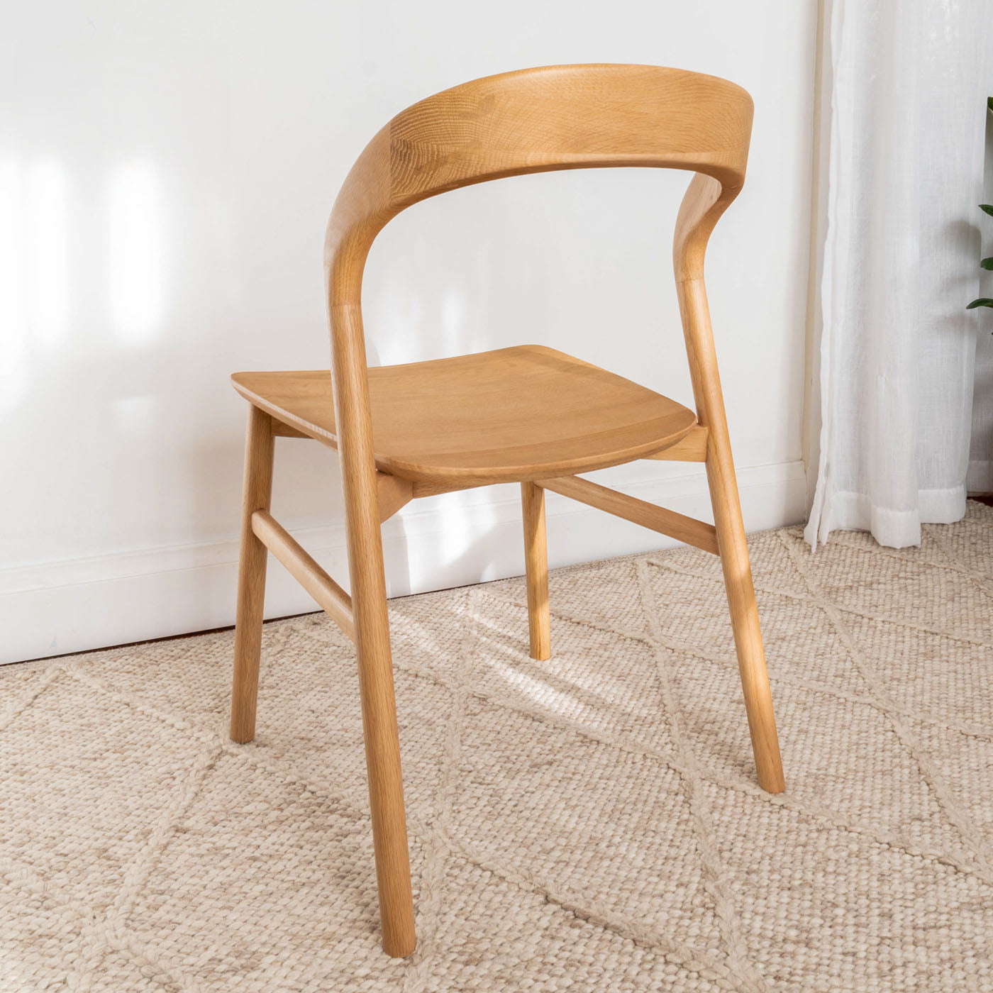 Freya Solid American Oak Hardwood Dining Chair