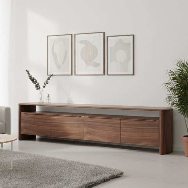 Mystis Walnut Entertainment Unit