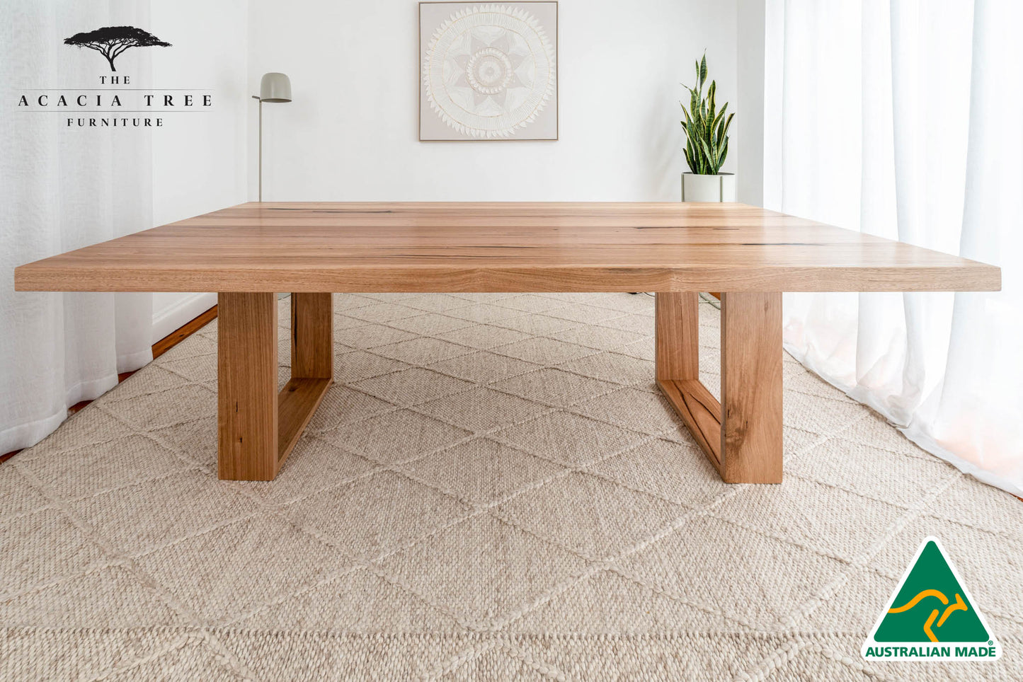 Osaka™️ (Natural) Solid Messmate Dining Table - Made in Australia
