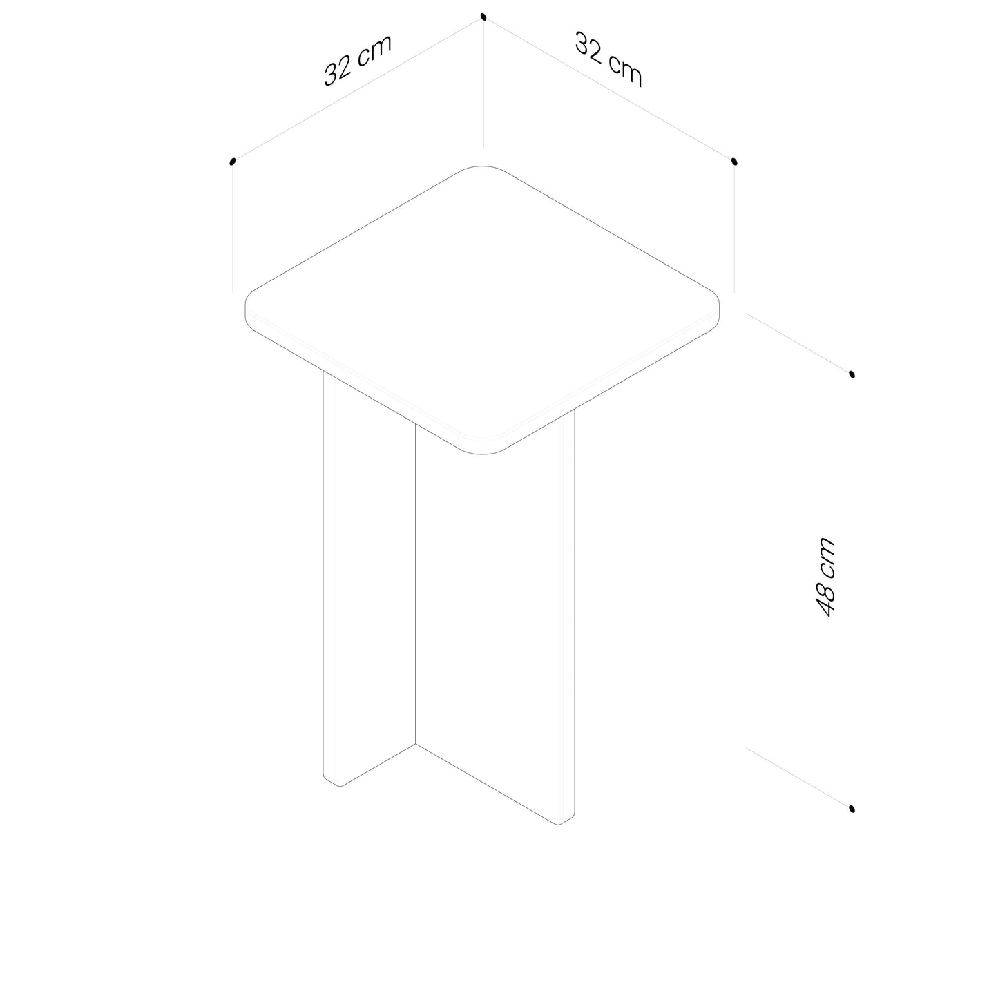 Pier Emperador Marble Side Table