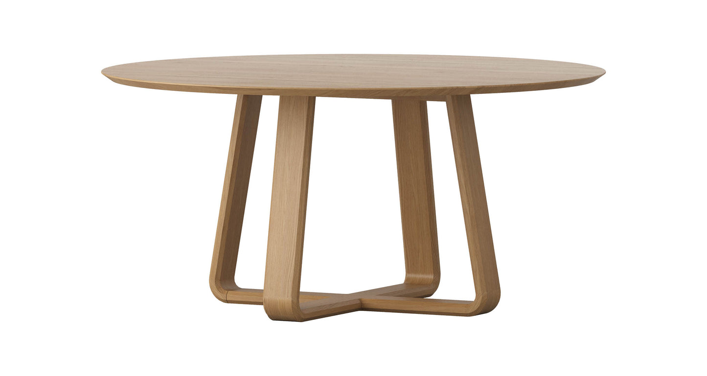 Prism American Oak Round Dining Table