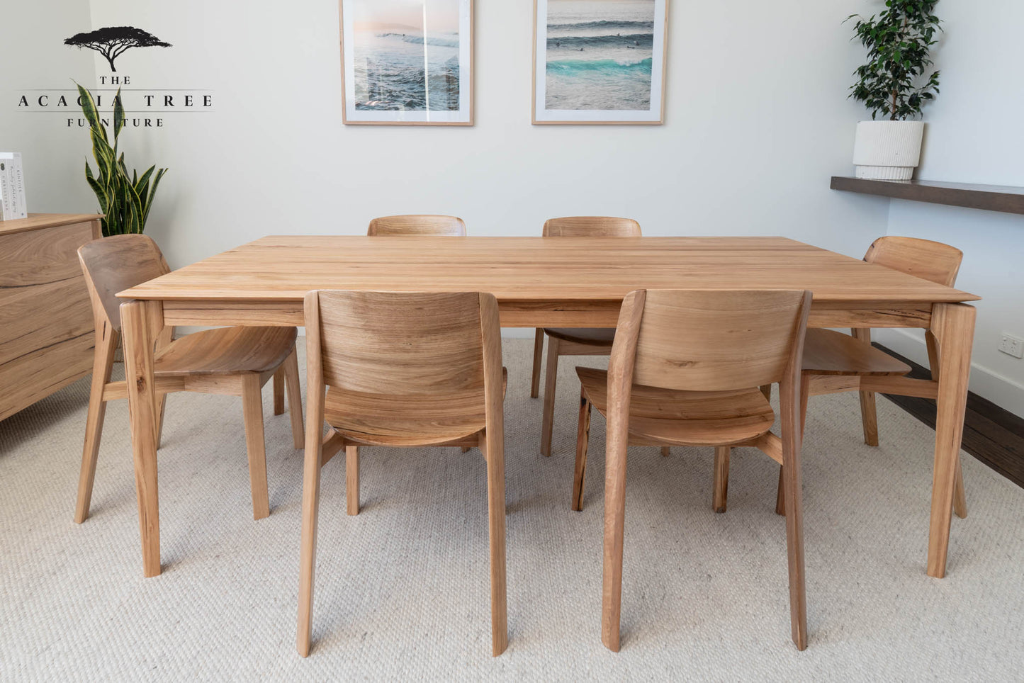Ex Demo Set of 6 x Pisa Solid Messmate Hardwood Dining Chair