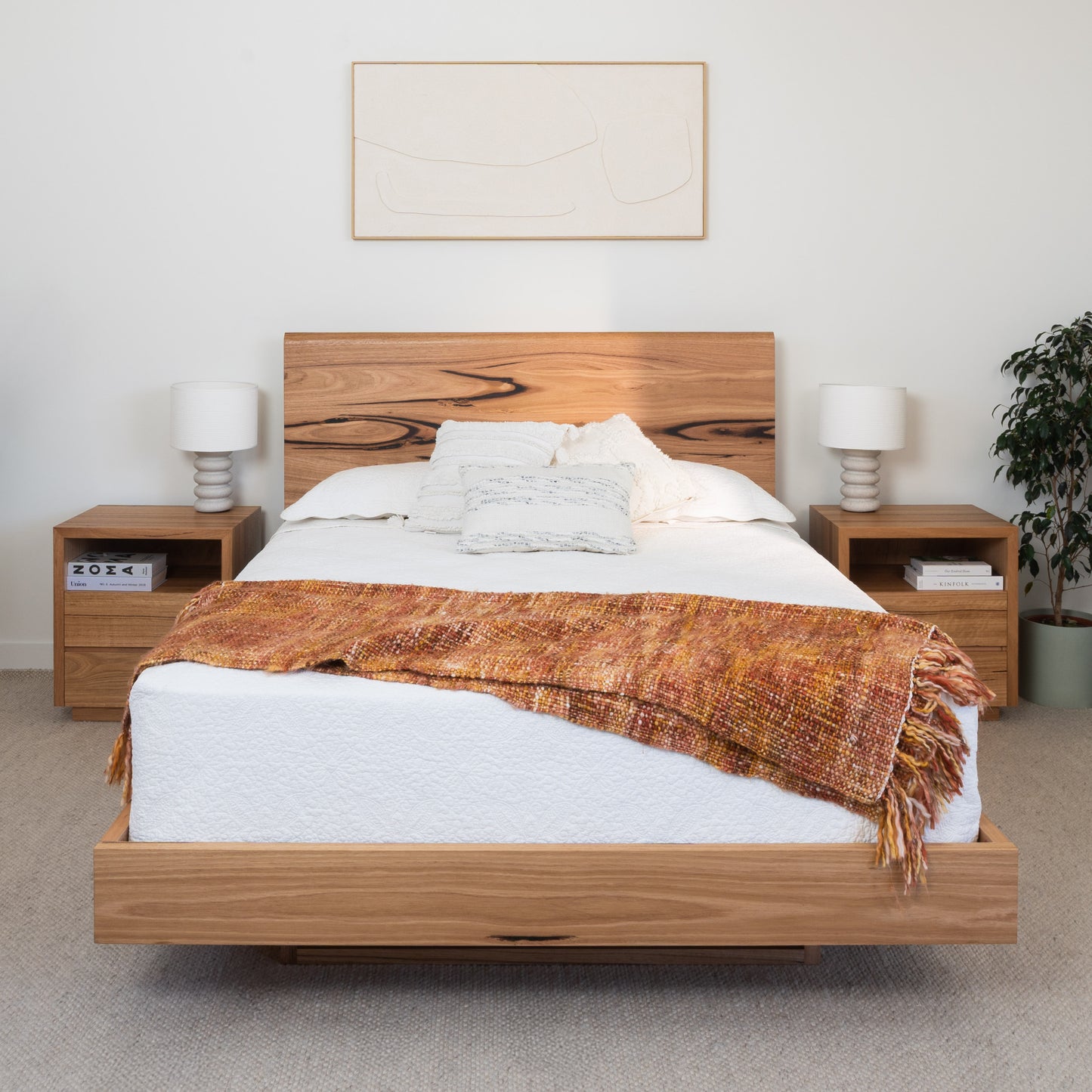 Kobe Live Edge Fully Solid Australian Bed Frame - Made in Australia