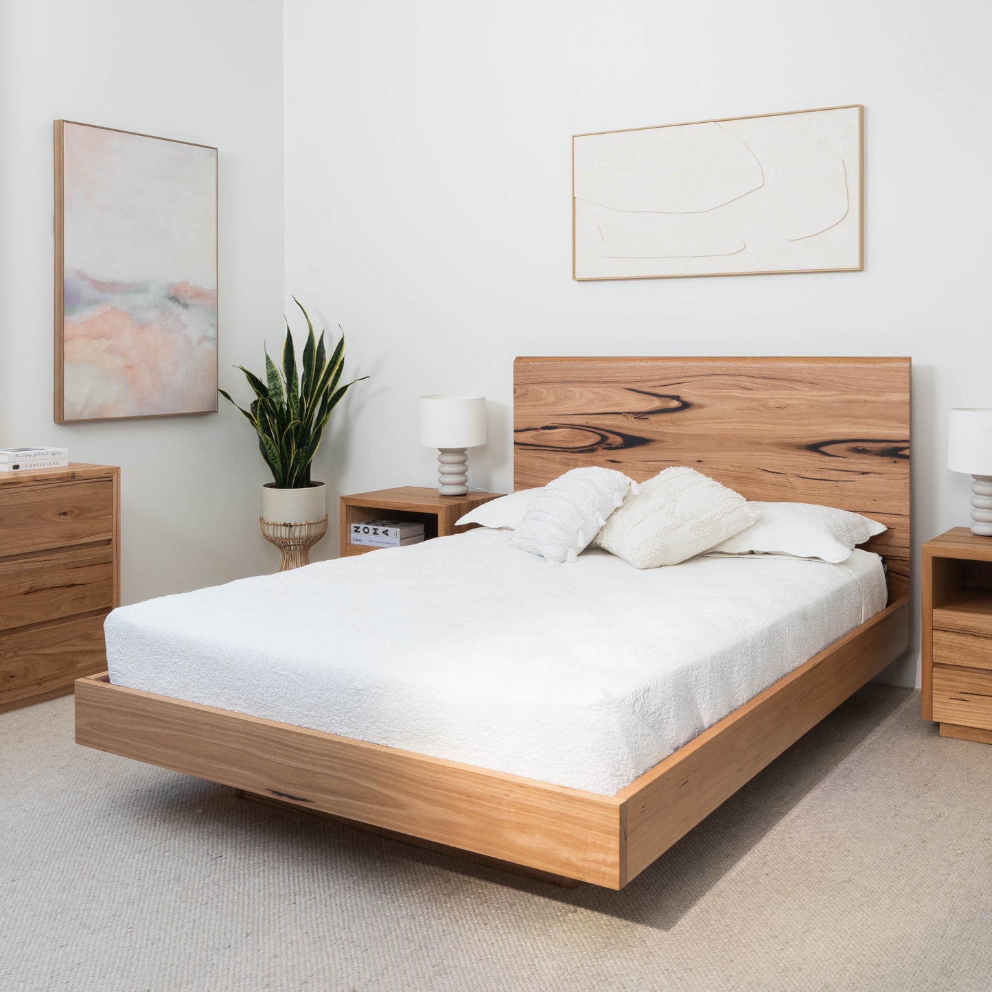 Kobe Live Edge Fully Solid Australian Bed Frame - Made in Australia
