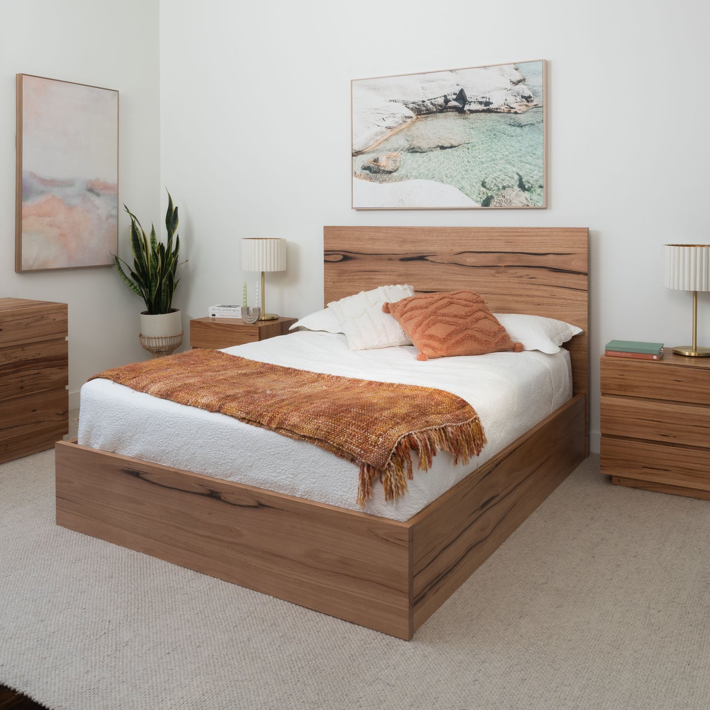 York Gas Lift Fully Solid Australian Bed Frame - Made in Australia
