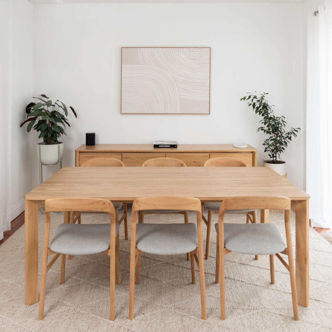 Achilles Solid American Oak Dining Table