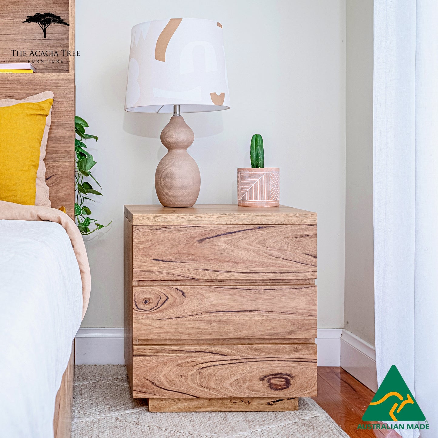 Elijah Bedside Table - Made In Australia