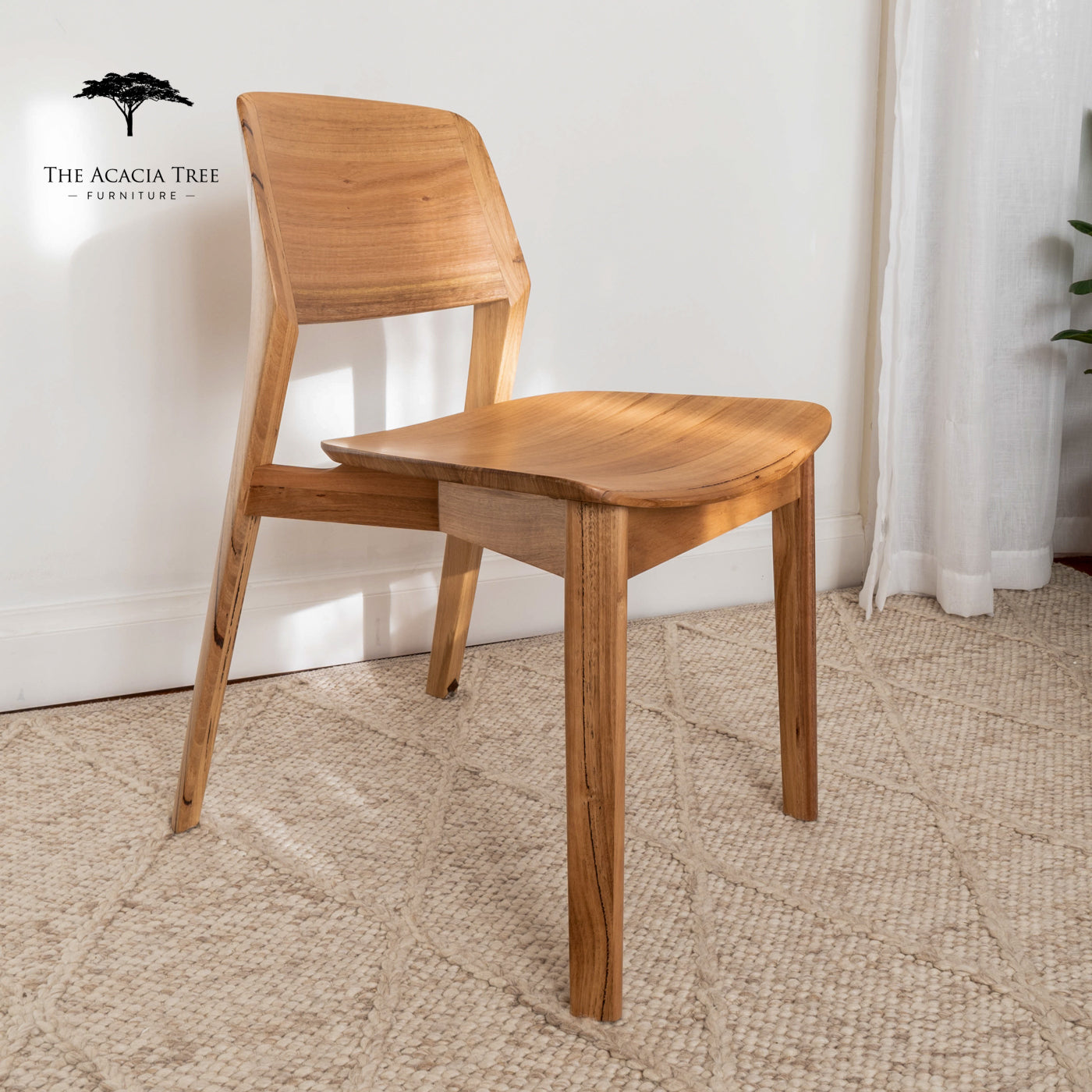 Ex Demo Set of 6 x Pisa Solid Messmate Hardwood Dining Chair