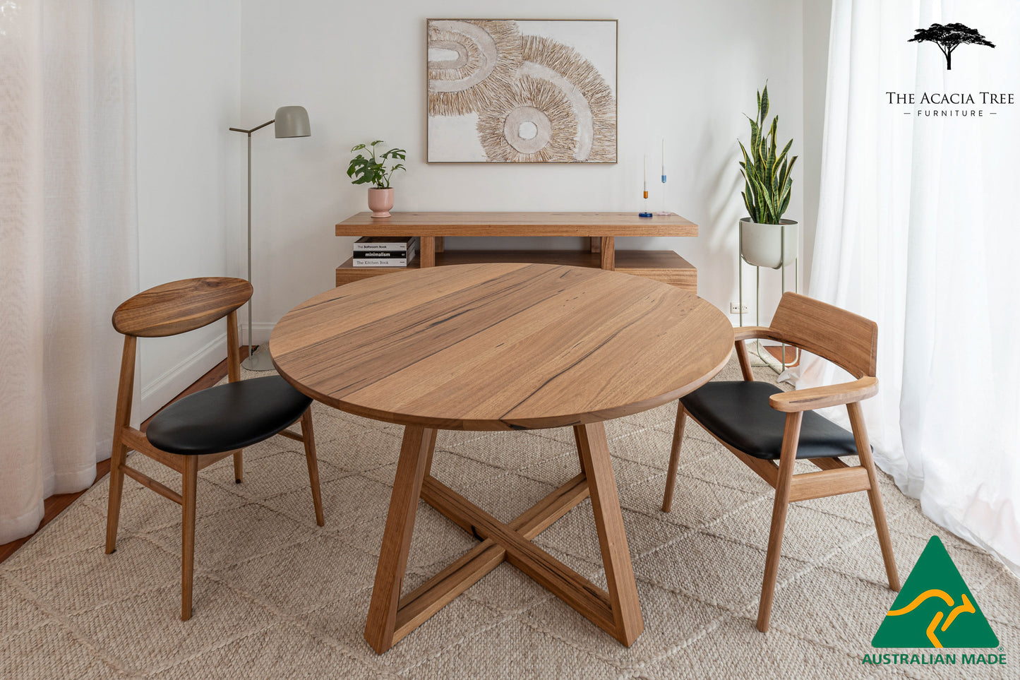 Round Lily Solid Dining Table - Made in Australia