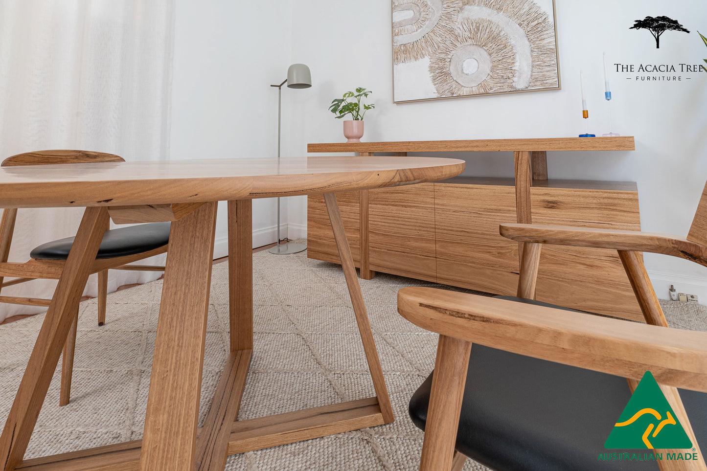 Round Lily Solid Dining Table - Made in Australia