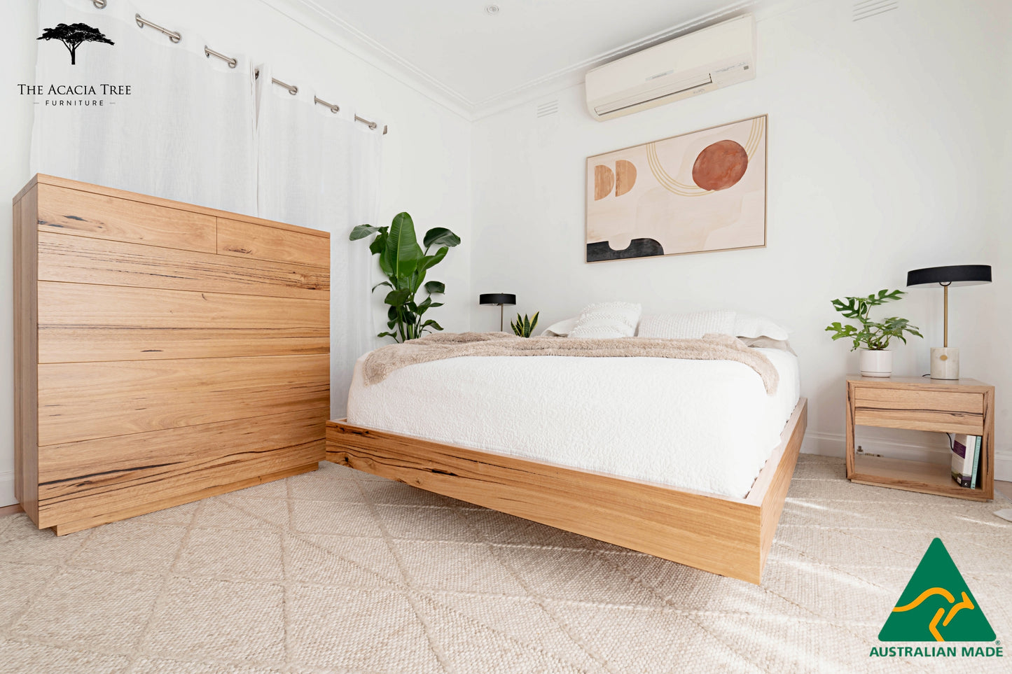 Aurora Fully Solid Australian Floating Bed Frame- Made in Australia