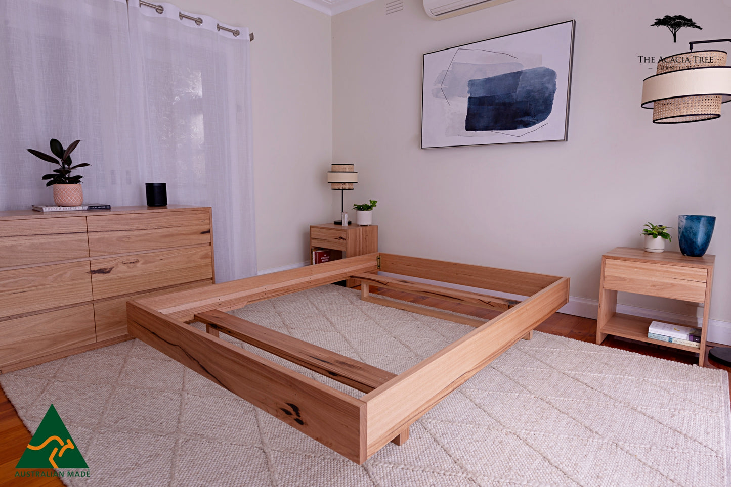 Aurora Fully Solid Australian Floating Bed Frame- Made in Australia