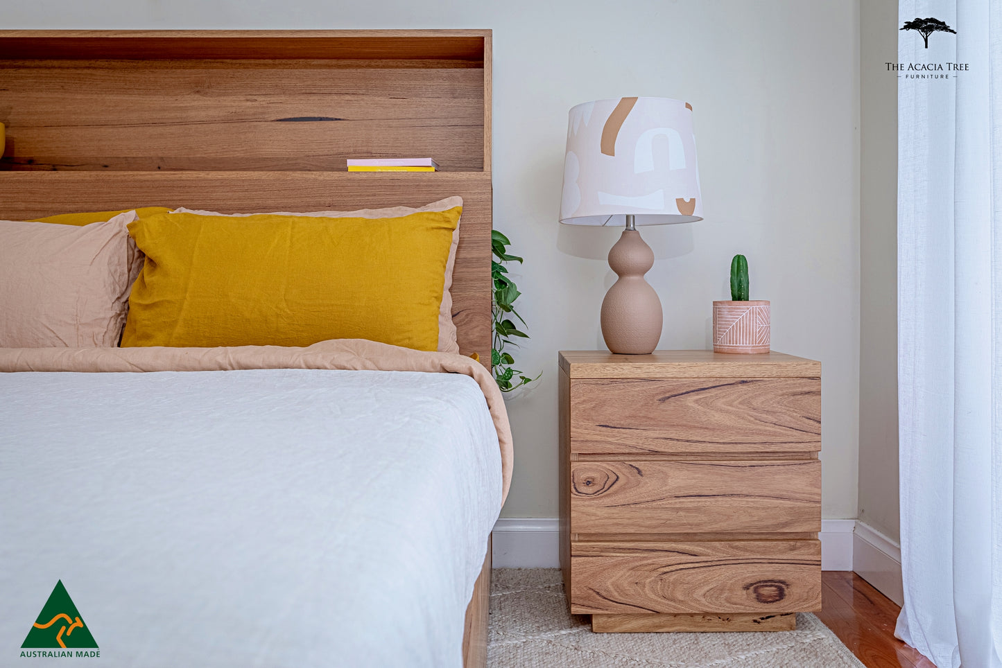Elijah Bedside Table - Made In Australia