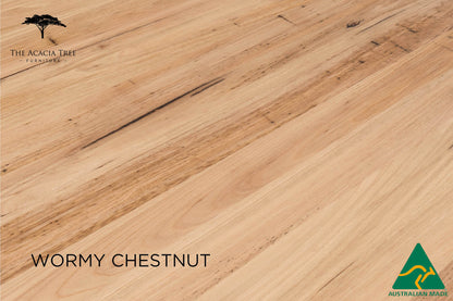 Dion Solid Vic Ash/ Wormy Chestnut Dining Table - Made in Australia