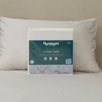 Protect-A-Bed Cotton Terry Fitted Waterproof Mattress Protector