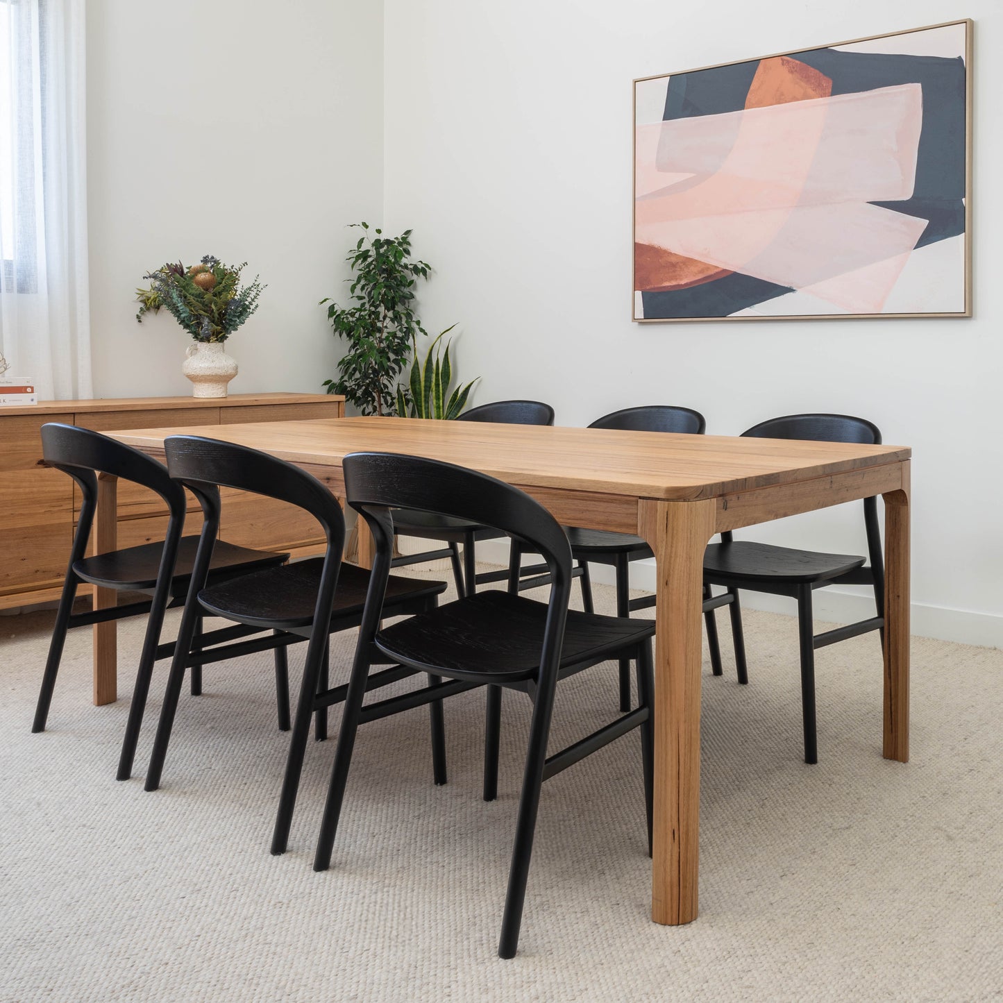 Athena Wormy Chestnut Dining Table