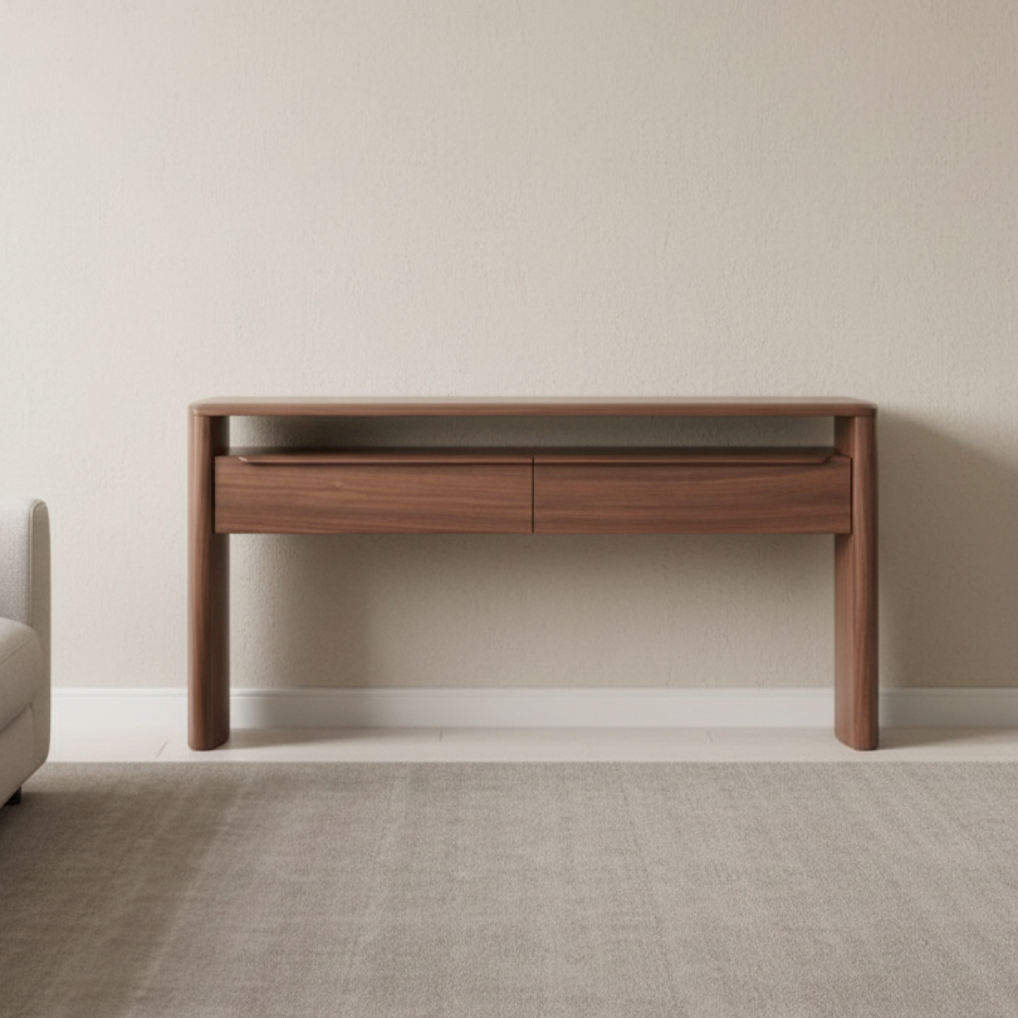 Mystis Walnut Hall Table