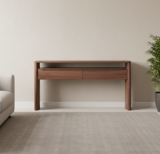 Mystis Walnut Hall Table