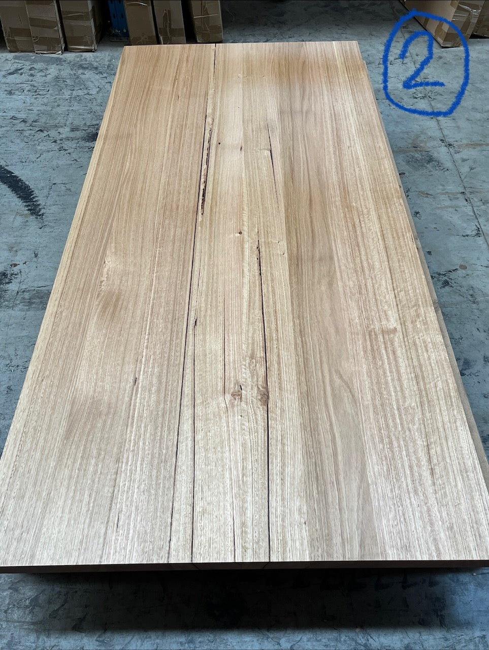 As New 2.4m Nala Solid 40mm Dining Table - Made in Australia