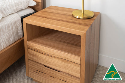 Cape Town 2 Drawer Bedside Table - Made In Australia