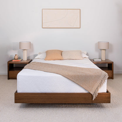Yakka Base Tasmanian Oak Feature Grade Bed Frame (Smoked Walnut Stain)