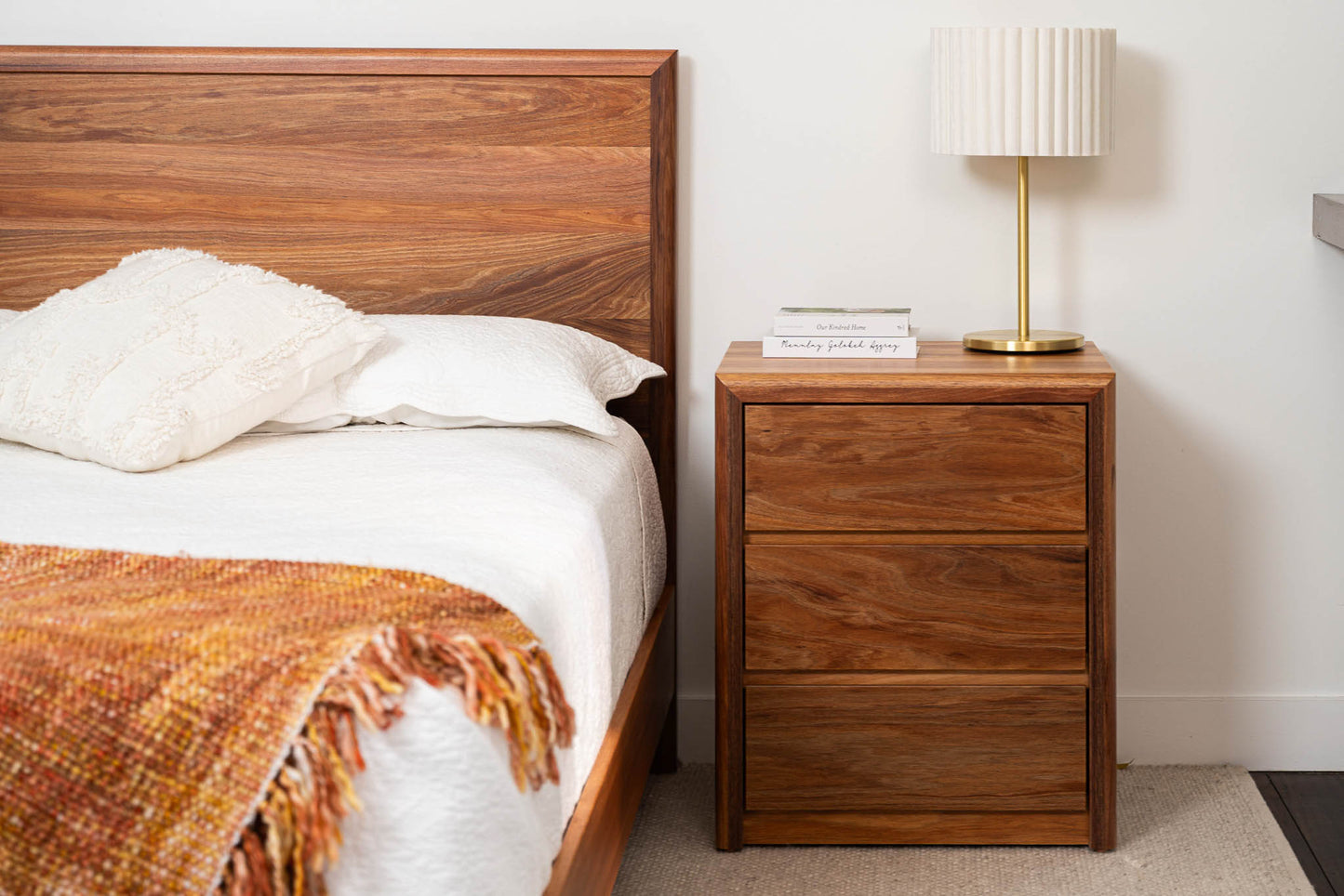 Yakka Blackwood Heritage Bedside Table (3 Drawer)