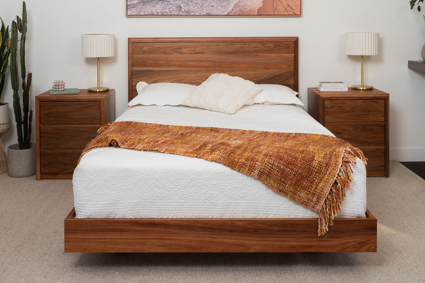 Yakka Blackwood Heritage Bedside Table (3 Drawer)