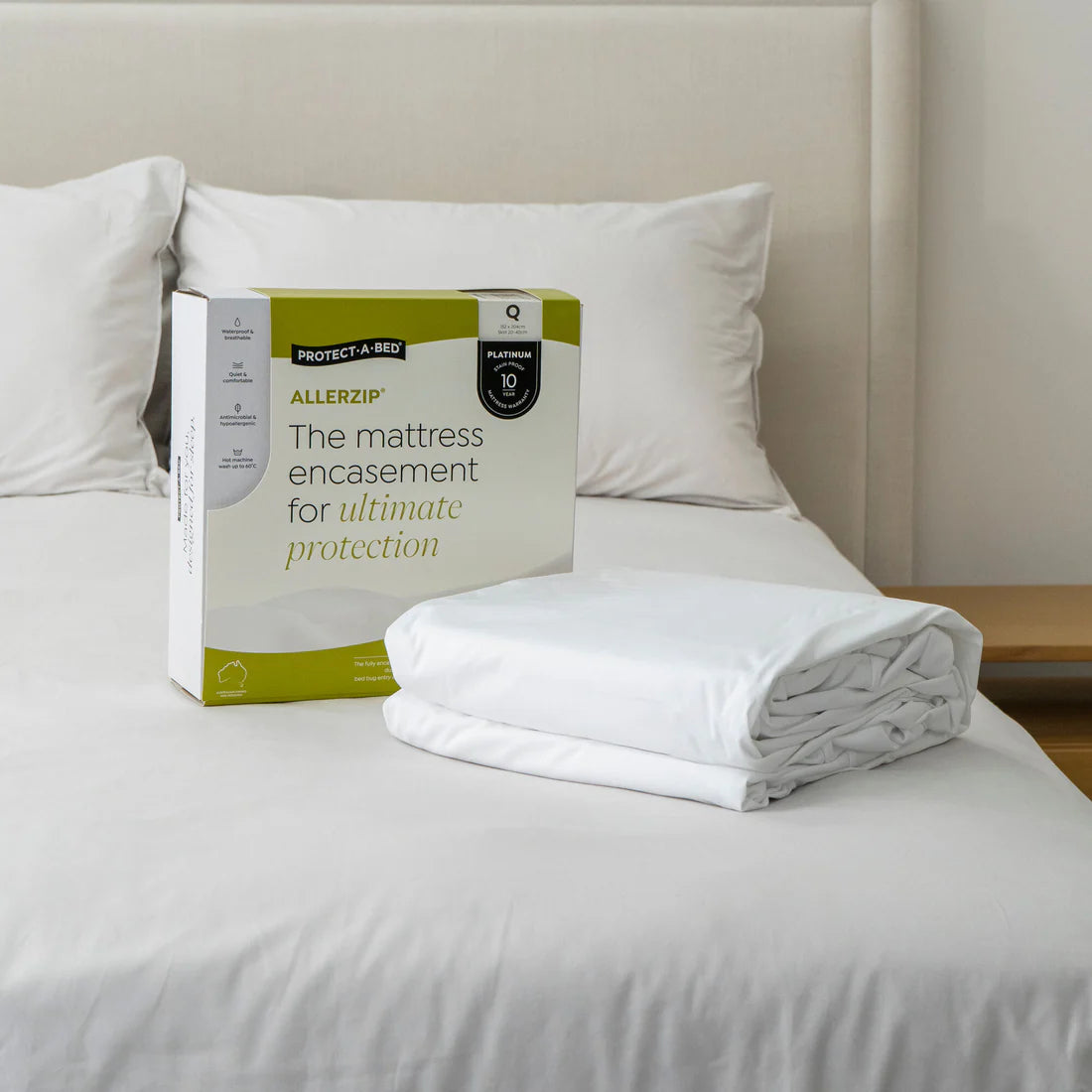 Protect-A-Bed Allerzip Fully Encased Waterproof Mattress Protector