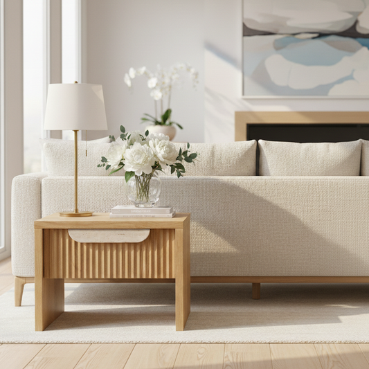 Akira American Oak Side & Lamp Table