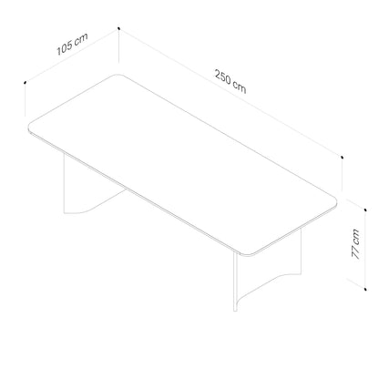 Asha American Oak Dining Table