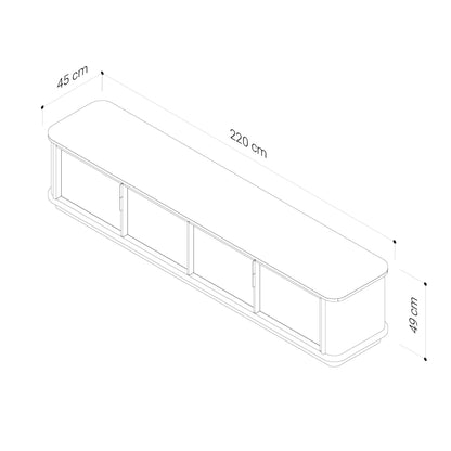 Asha American Oak TV Unit