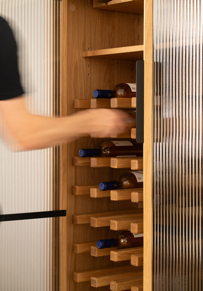 Asha American Oak Wine Cabinet