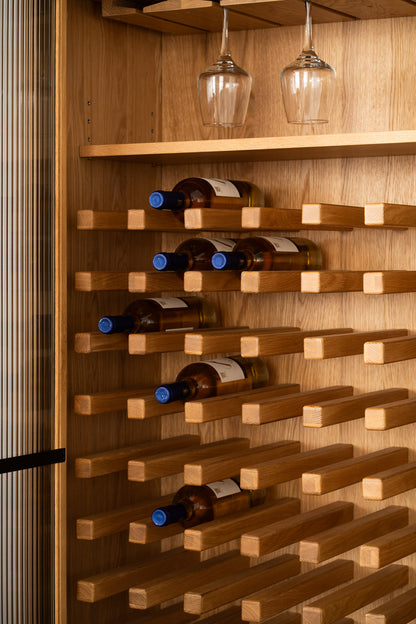 Asha American Oak Wine Cabinet