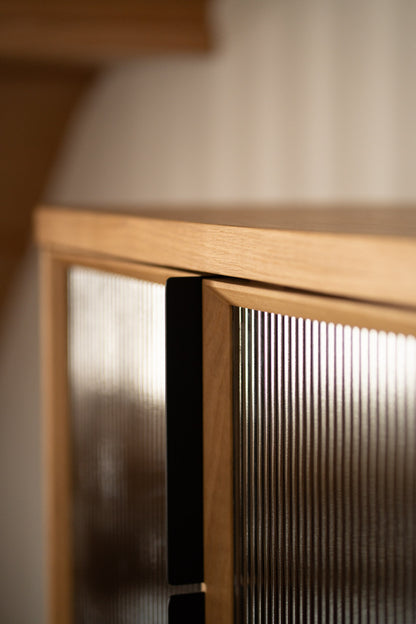 Asha American Oak Wine Cabinet