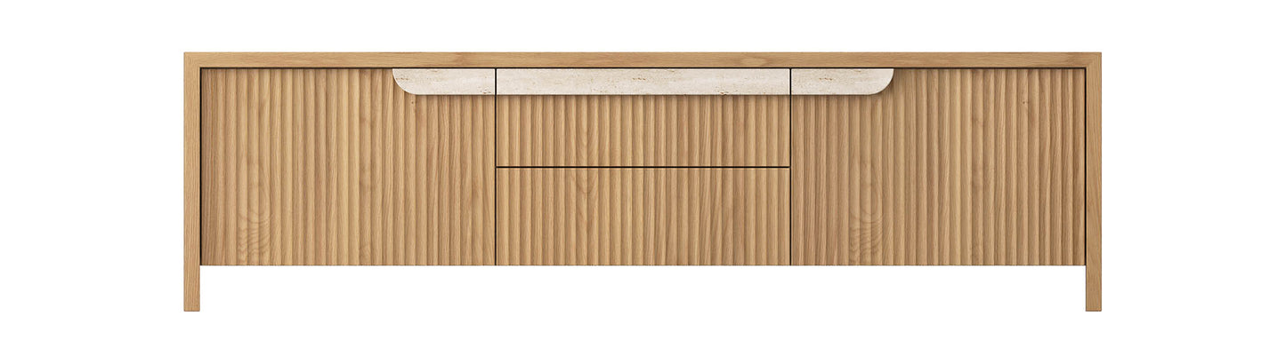 Akira American Oak Entertainment Unit