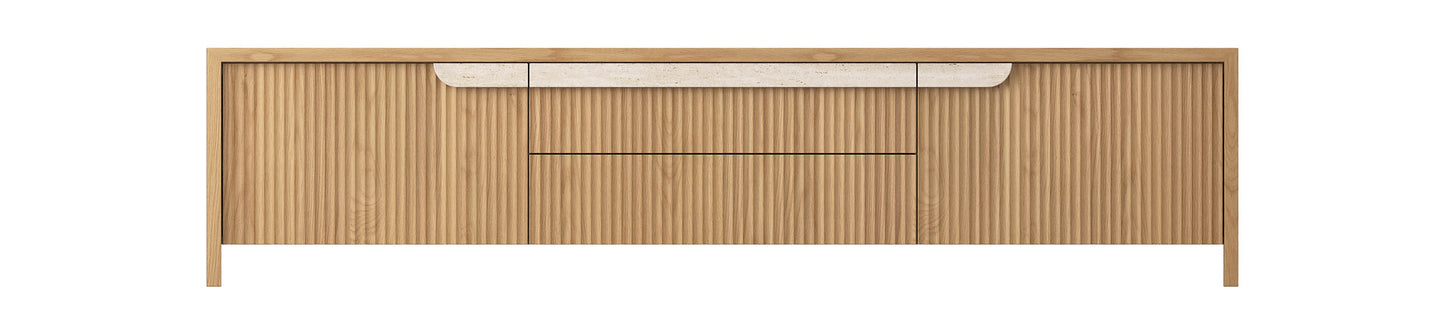 Akira American Oak Entertainment Unit