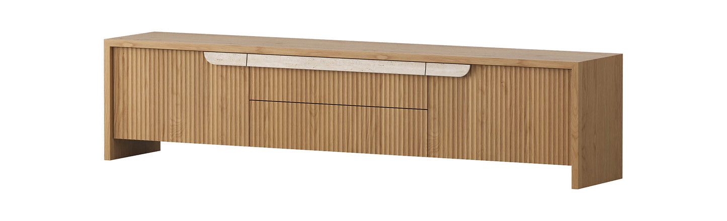 Akira American Oak Entertainment Unit