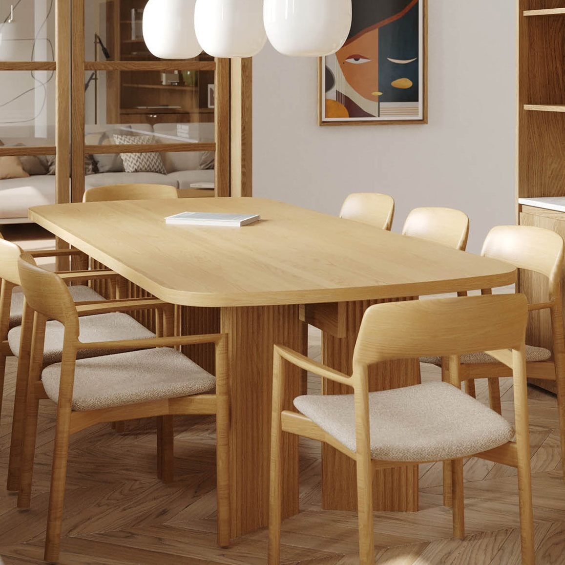 Akira American Oak Dining Table
