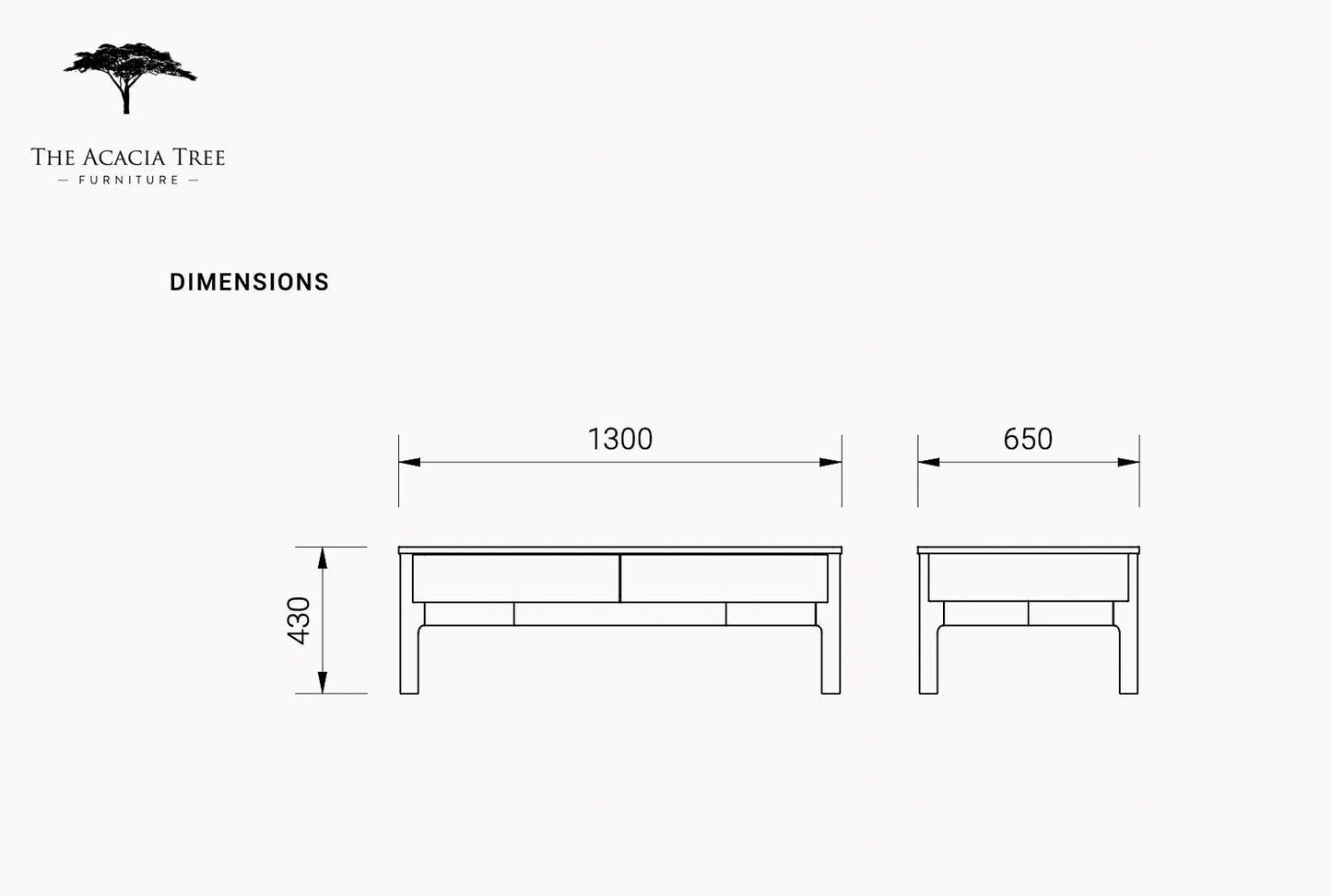 Achilles American Oak Coffee Table