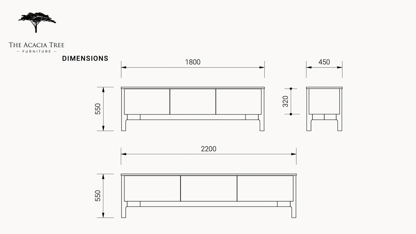 Achilles American Oak Entertainment Unit