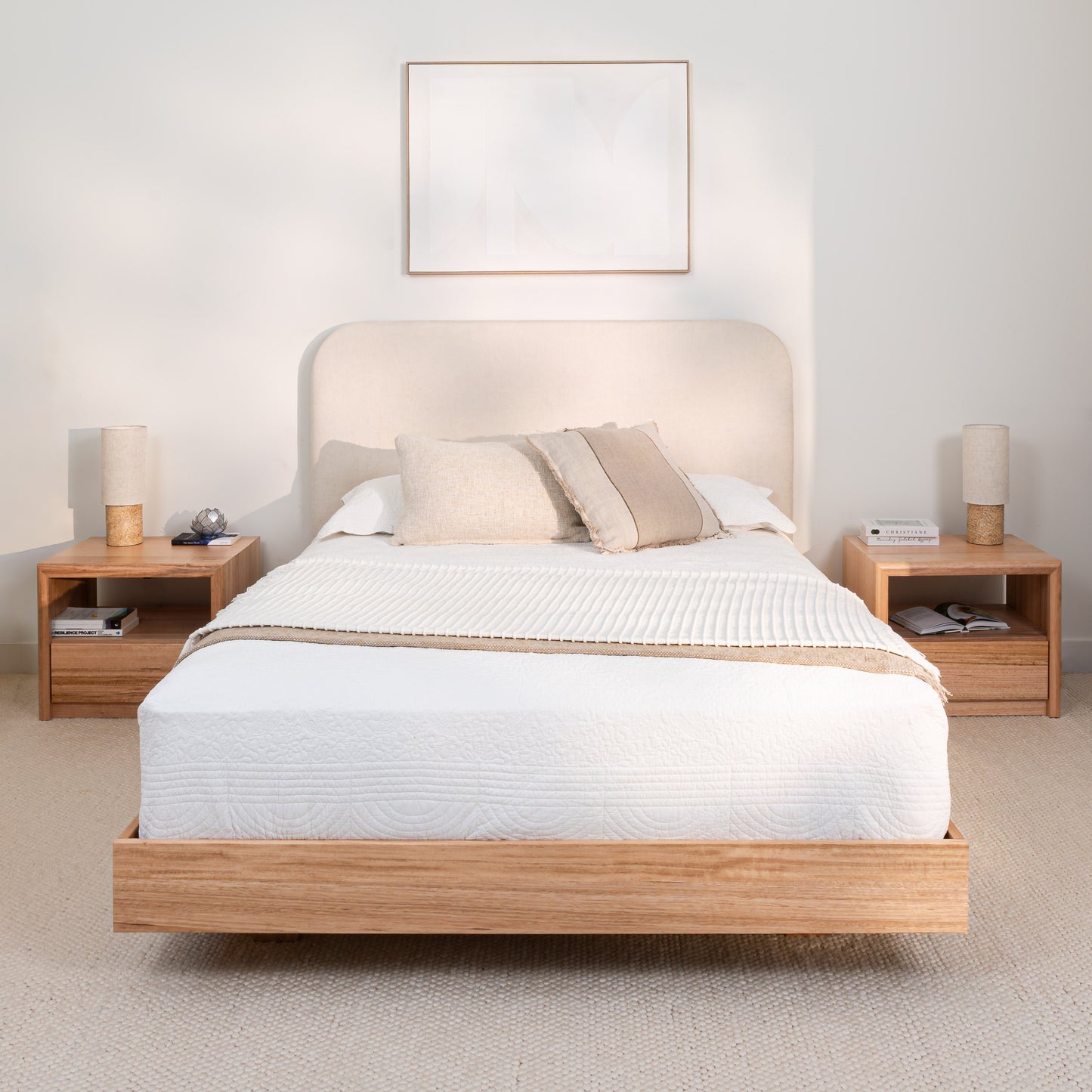 Yakka Curve Tasmanian Oak Feature Grade Bed Frame