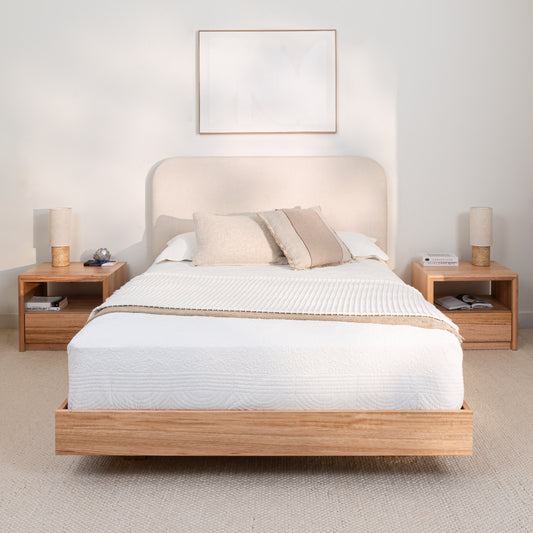 Yakka Curve Tasmanian Oak Feature Grade Bed Frame