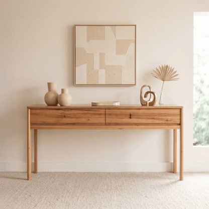 Athena Wormy Chestnut Hall Table