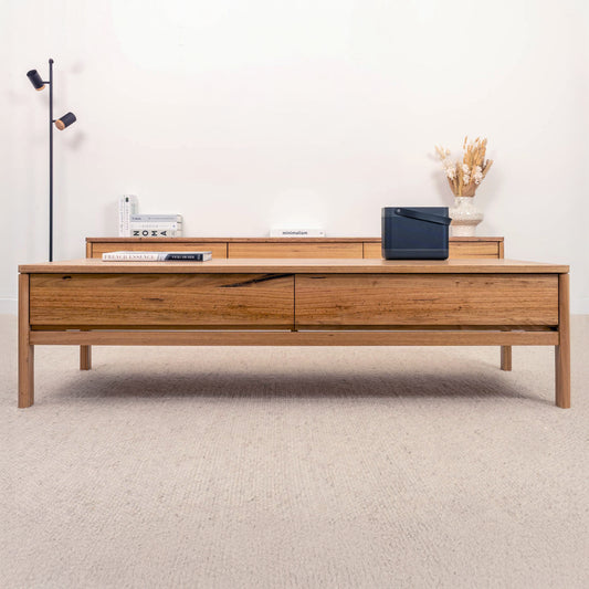 Athena Wormy Chestnut Coffee Table