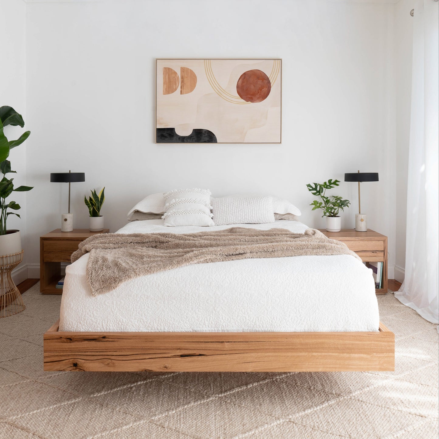 Aurora Fully Solid Australian Floating Bed Frame- Made in Australia