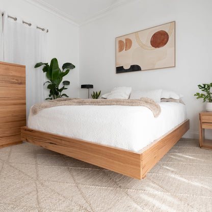Aurora Fully Solid Australian Floating Bed Frame- Made in Australia