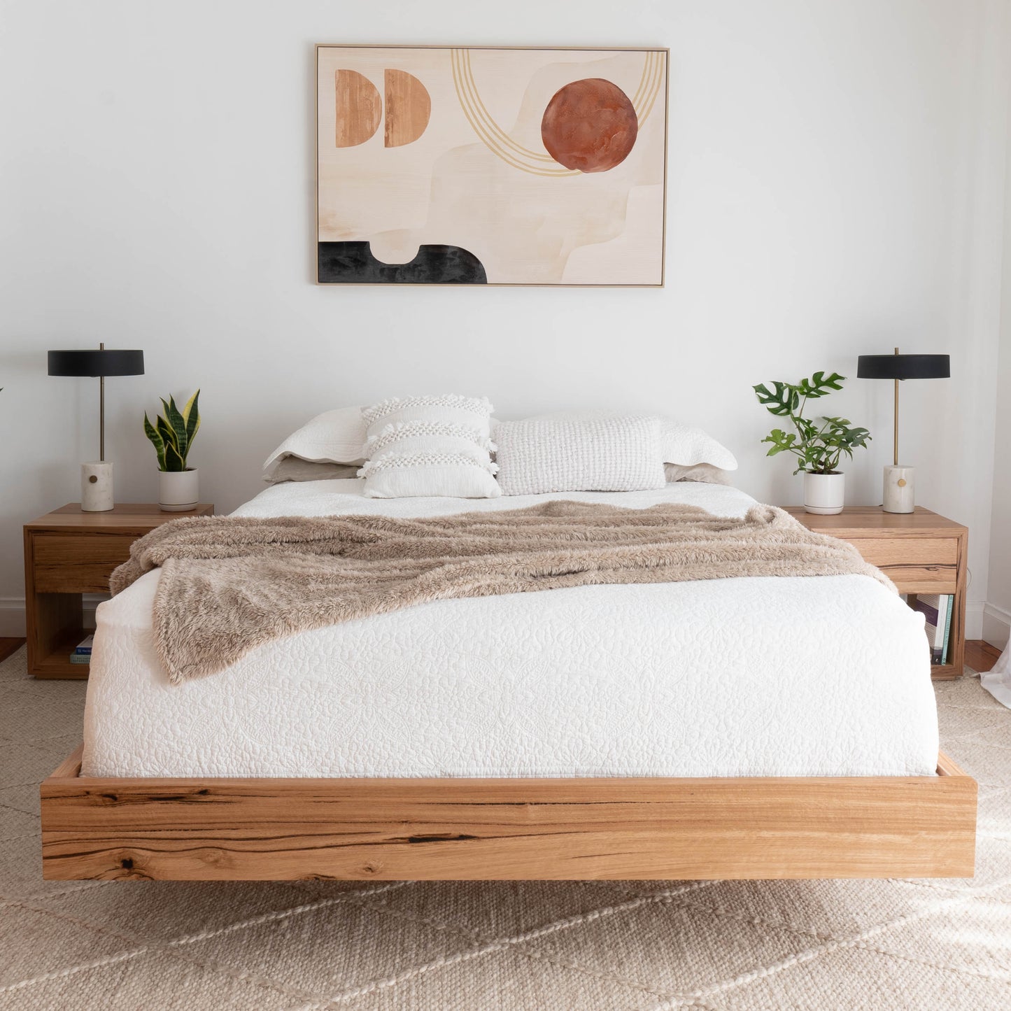 Aurora Fully Solid Australian Floating Bed Frame- Made in Melbourne