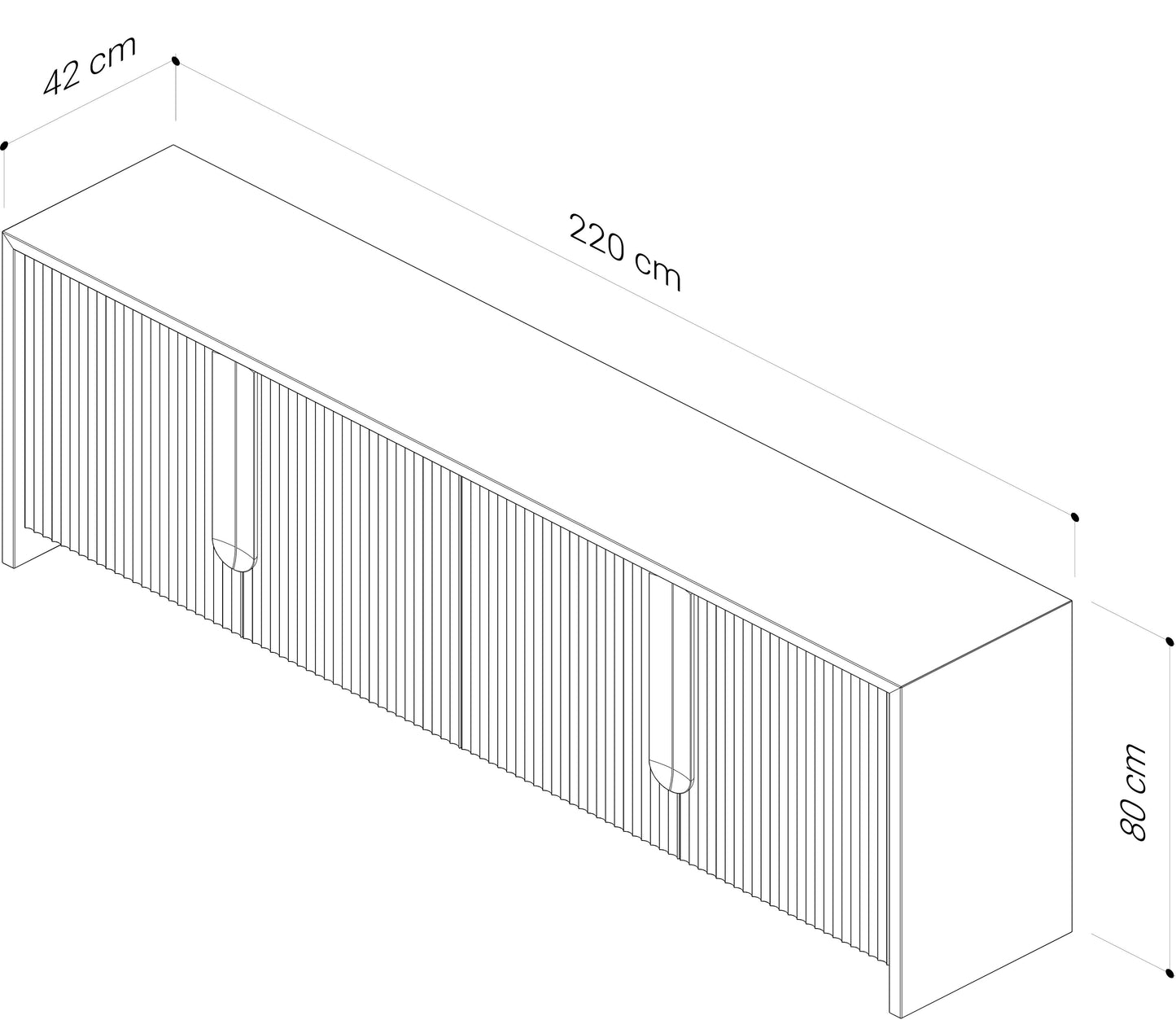 Akira American Oak Sideboard & Buffet